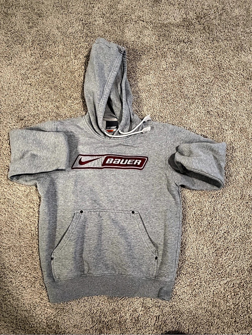 Bauer Gray Hoodie Size Small